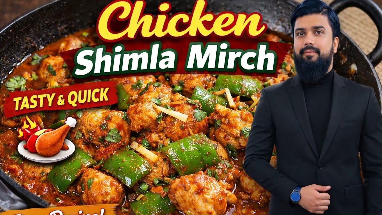 Chicken Shimla Mirch Recipe | Restaurant Style Chicken Shimla Mirch | Easy & Quick Dinner Recipe