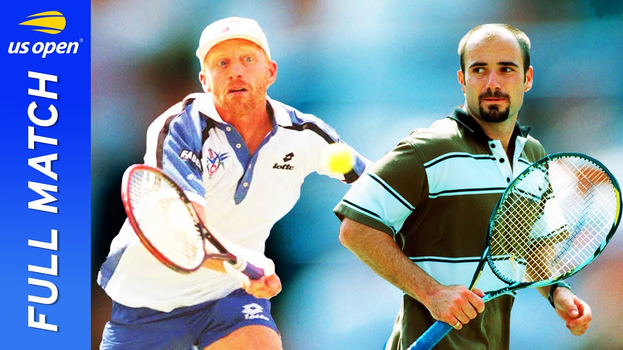 Andre Agassi vs Boris Becker Full Match | 1995 US Open Semifinal
