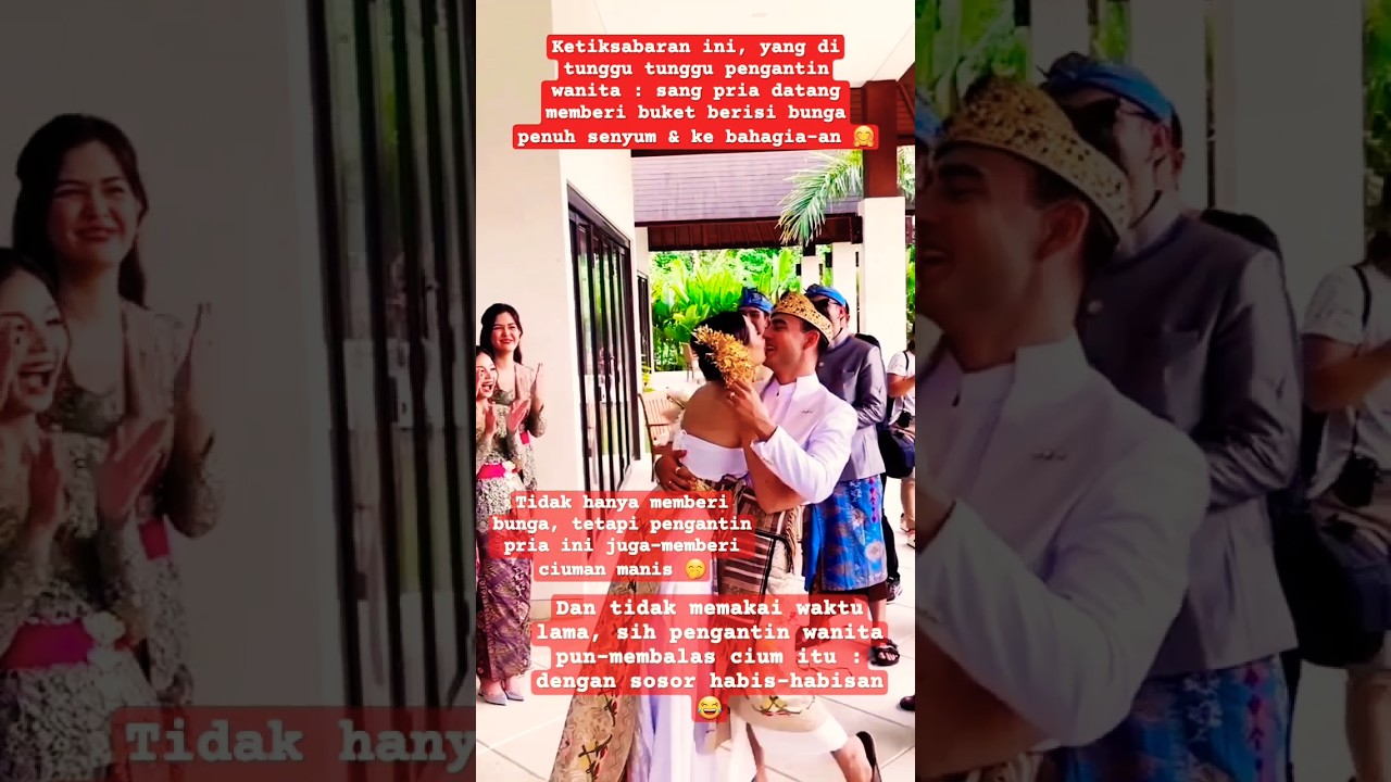 WOW! Ekspresi Pengantin Wanita Ini Bikin Semua Tertawa 🤣💍 #shorts