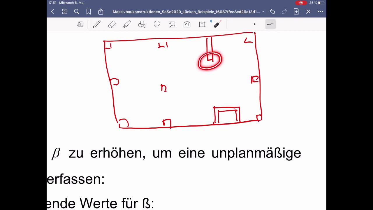 Massivbaukonstruktionen, Vorlesung 5 - Wiederholung Durchstanzen