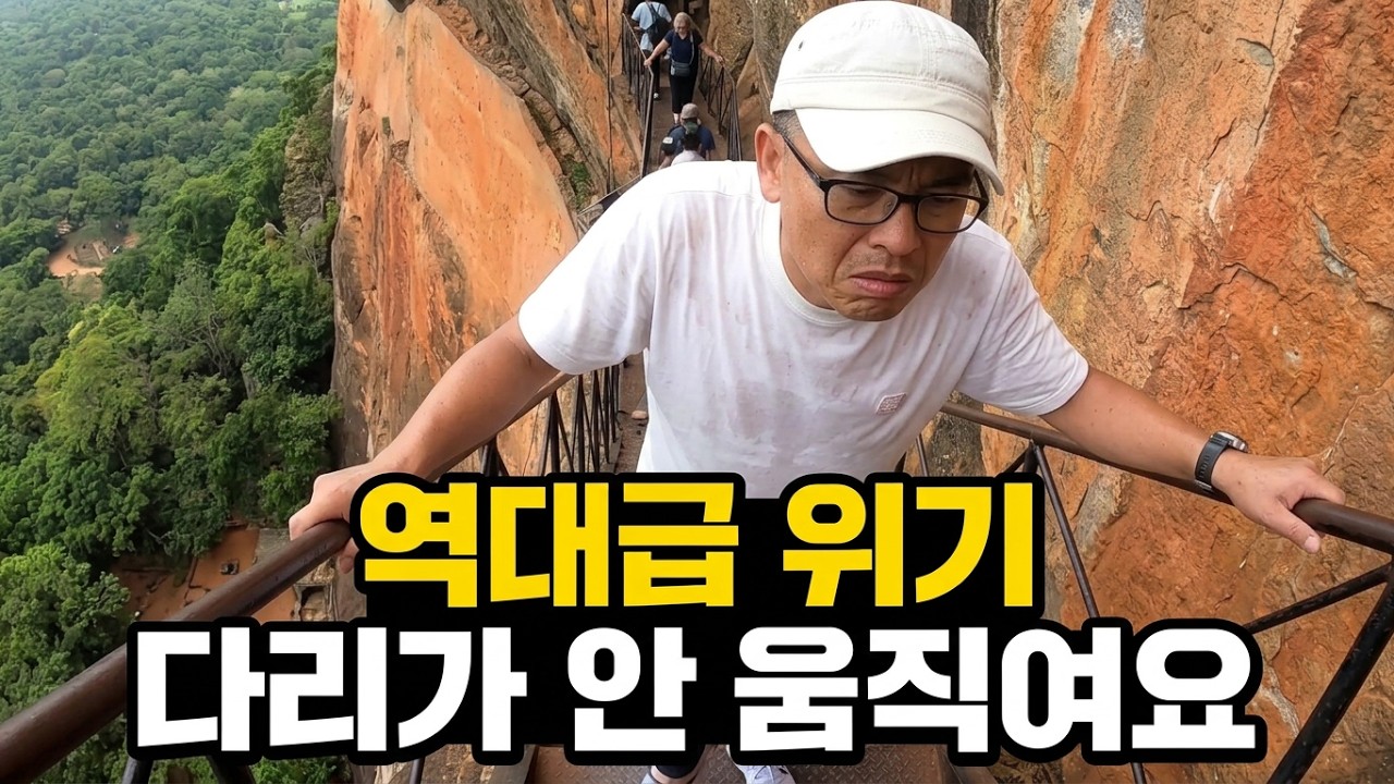 스리랑카 시기리야, 피두랑갈라까지 하루에 두번 올라갔더니 여행중단 위기!