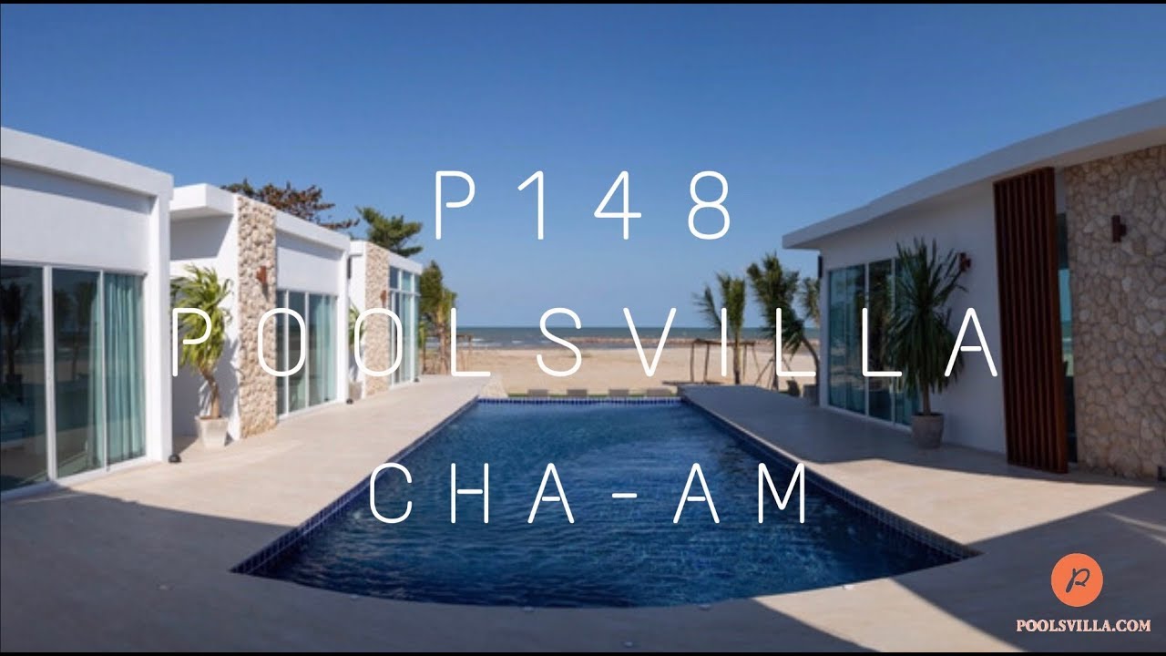 P148บ้านพักชะอำติดทะเล พูลวิลล่า สระส่วนตัว 6นอน 6น้ำ  ชะอำ, ปึกเตียน-เจ้าสำราญ