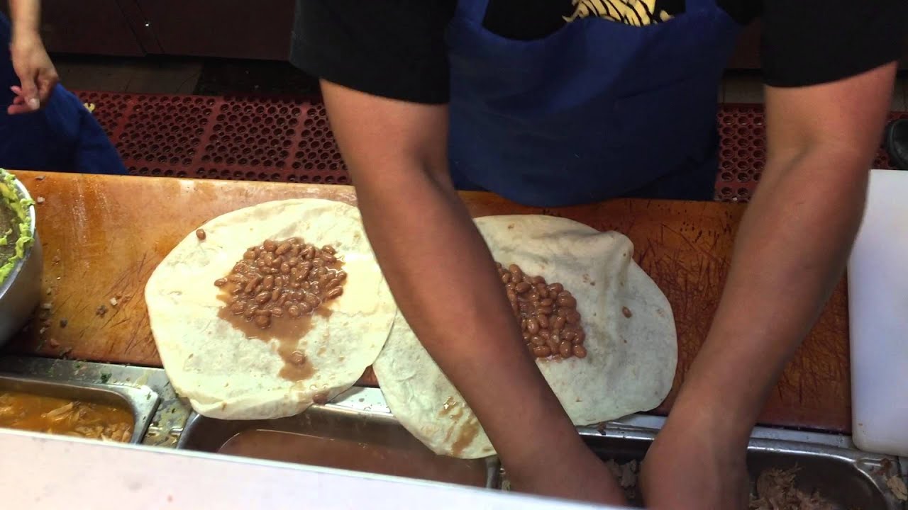 How To Roll A Burrito (at La Taqueria in San Francisco)