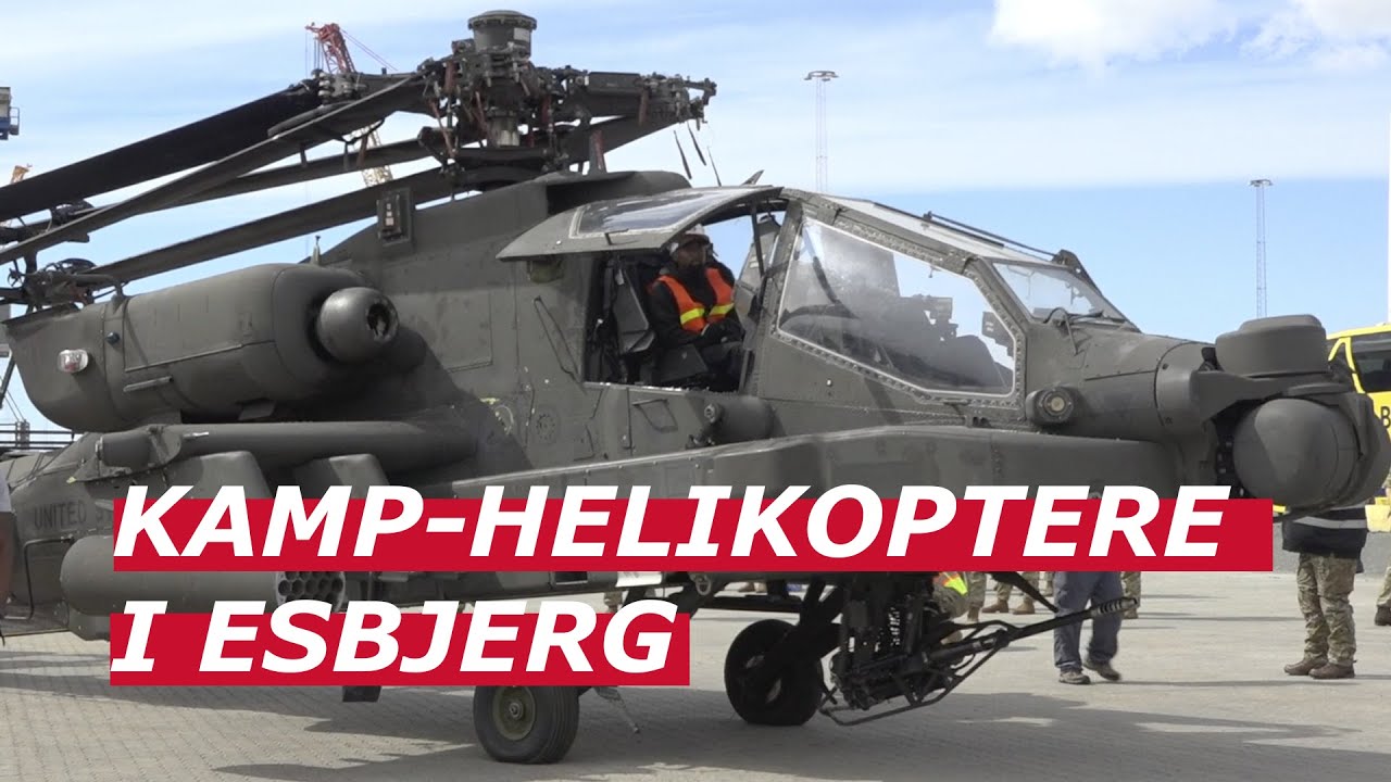 Kamp-helikoptere i Esbjerg.