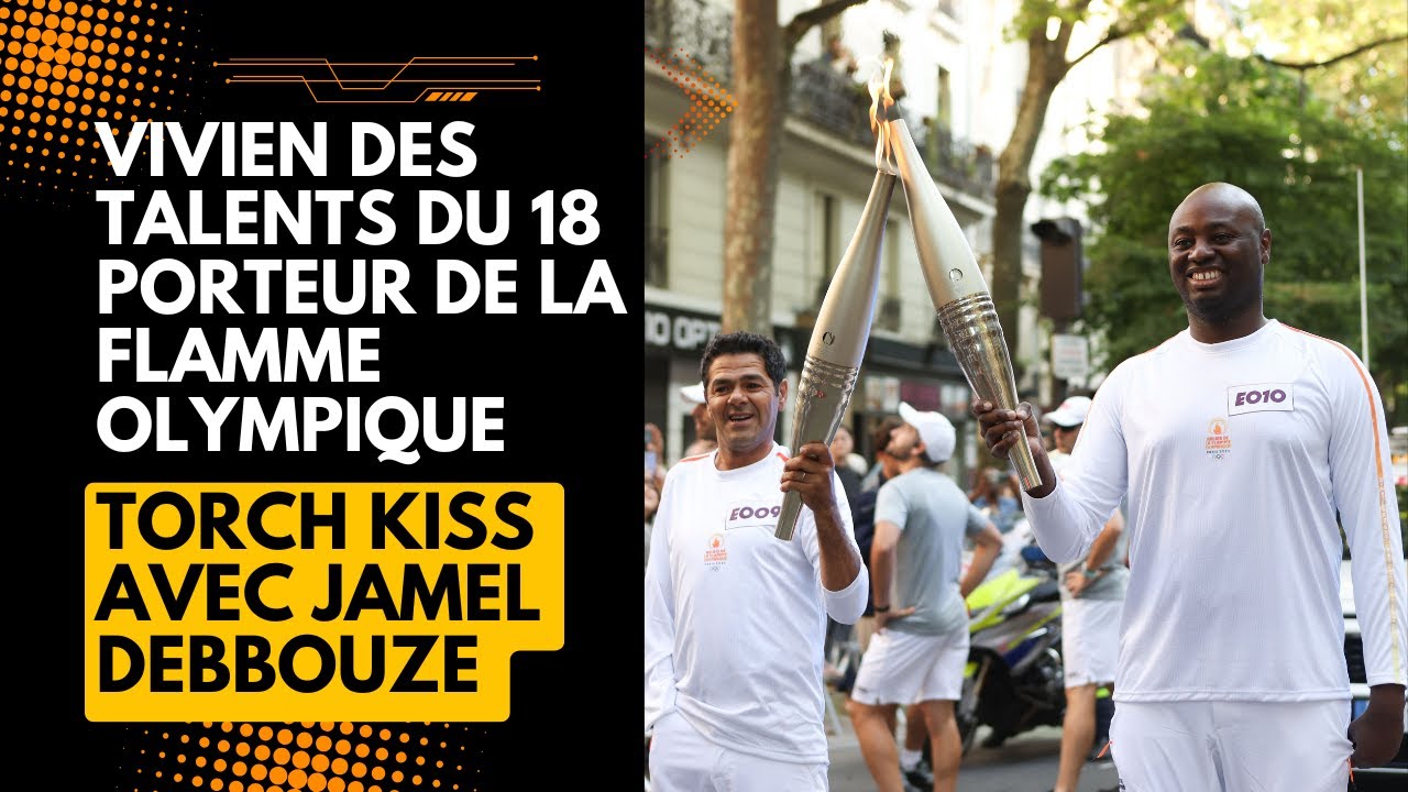 Vivien des talents du 18 porteur de la flamme | Relais de la Flamme Olympique | Étape 58 - Paris 18