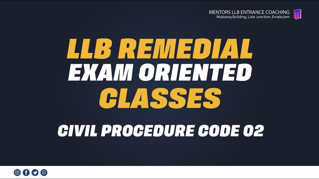 Civil Procedure Code 02 | CPC Malayalam Class | Law Classes | Law Lectures Malayalam