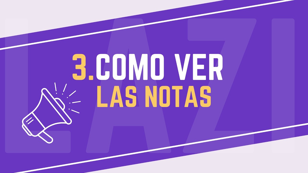 3. Como ver las notas