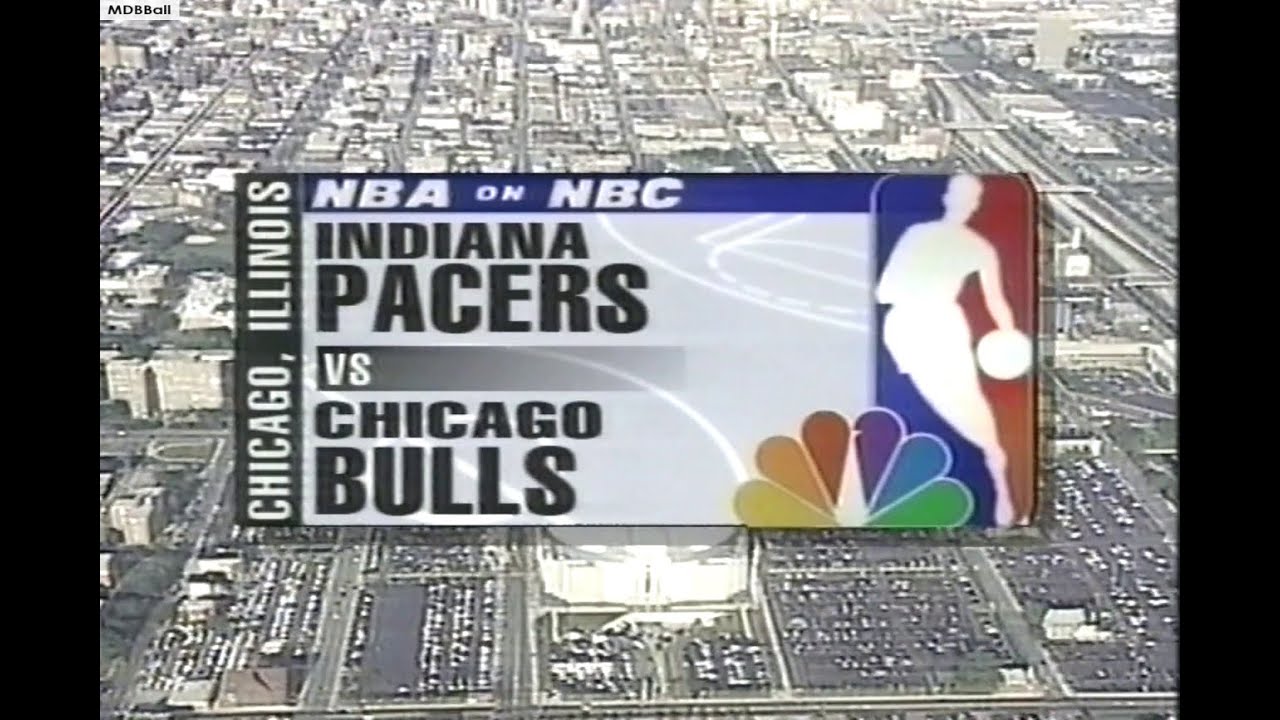 NBA On NBC - Pacers @ Bulls 1998 ECF Deciding Game 7 Highlights