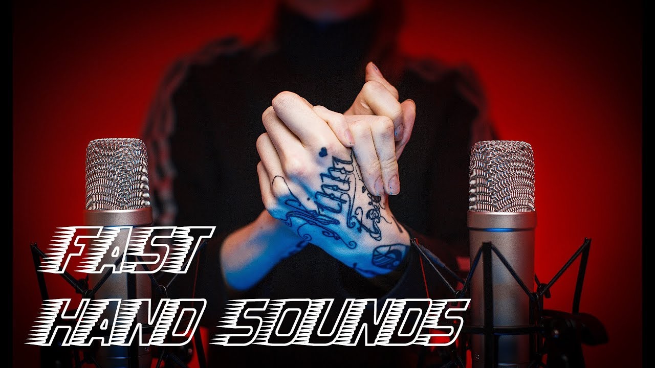 ASMR - FAST HAND SOUNDS 👏 Finger fluttering, hand rubbing, no talking