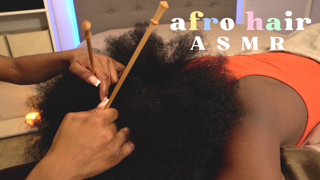 ASMR | REAL PERSON afro hair attention, tingly scalp check, scratching & massage on 4c Hair |Whisper