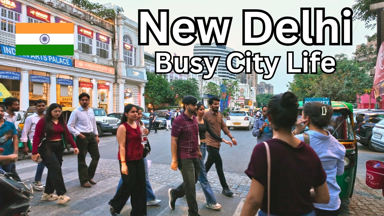 Connaught Place, New Delhi 🇮🇳 | Busy Streets of Modern India (4K Walking Tour 2026)