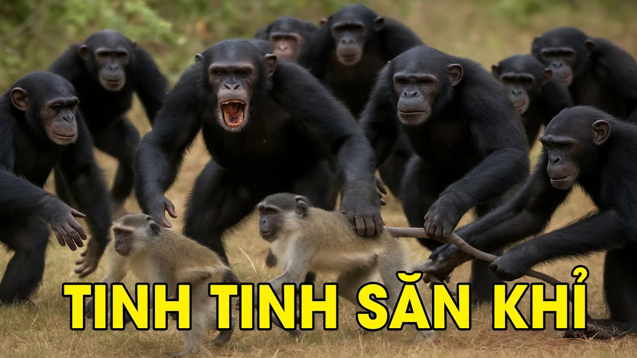 Bầy Tinh Tinh Giăng Bẫy Săn Khỉ – Cảnh Tự Nhiên Gây Sốc! - Thảo Chi TV