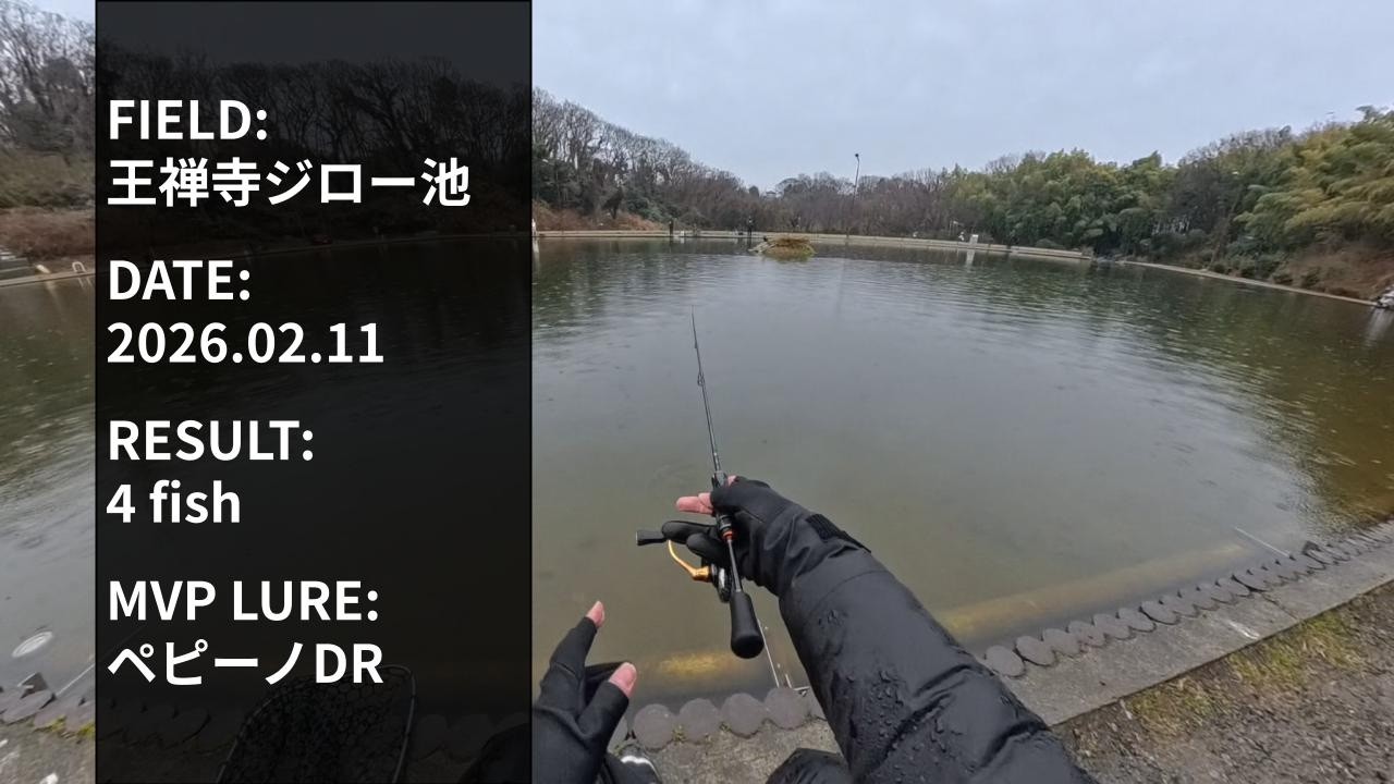 【全4匹】王禅寺 ジロー池 2026年2月11日 全ヒットシーン