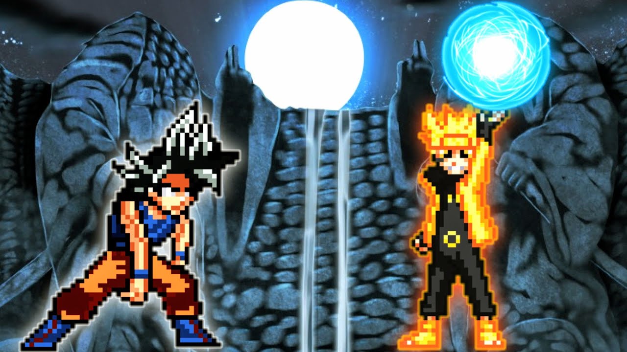 Goku Full OP(All Form)(New) VS Naruto OP(All Form) in Jump Force Mugen