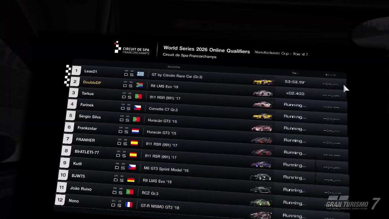 GT7 - World Series 2026 - Manufacturers Cup Round 5