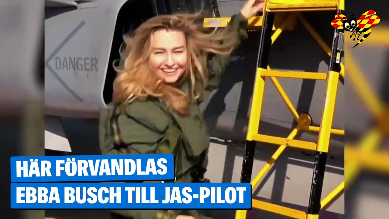 Här flyger Ebba Busch Jas 39 Gripen