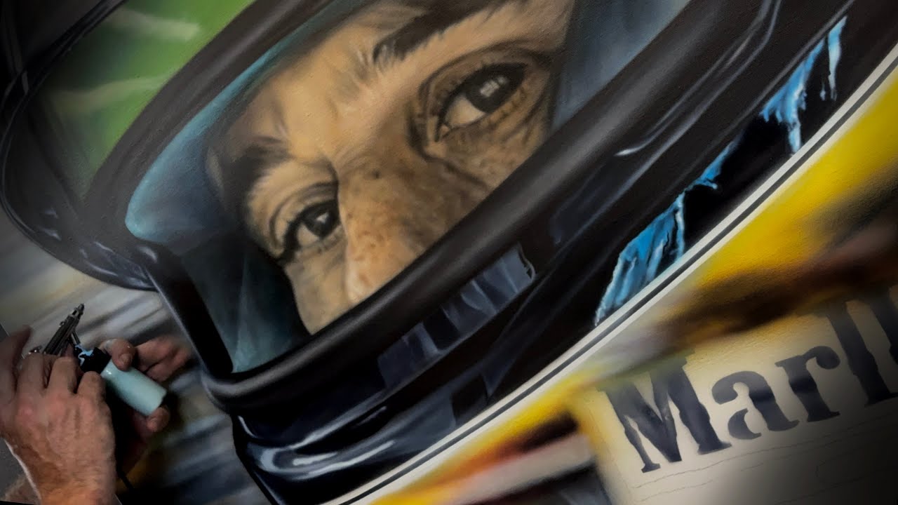 Every Stroke in Real Time — The Ayrton Senna Airbrush Painting Takes Shape (UNFILTERED Ep.5)