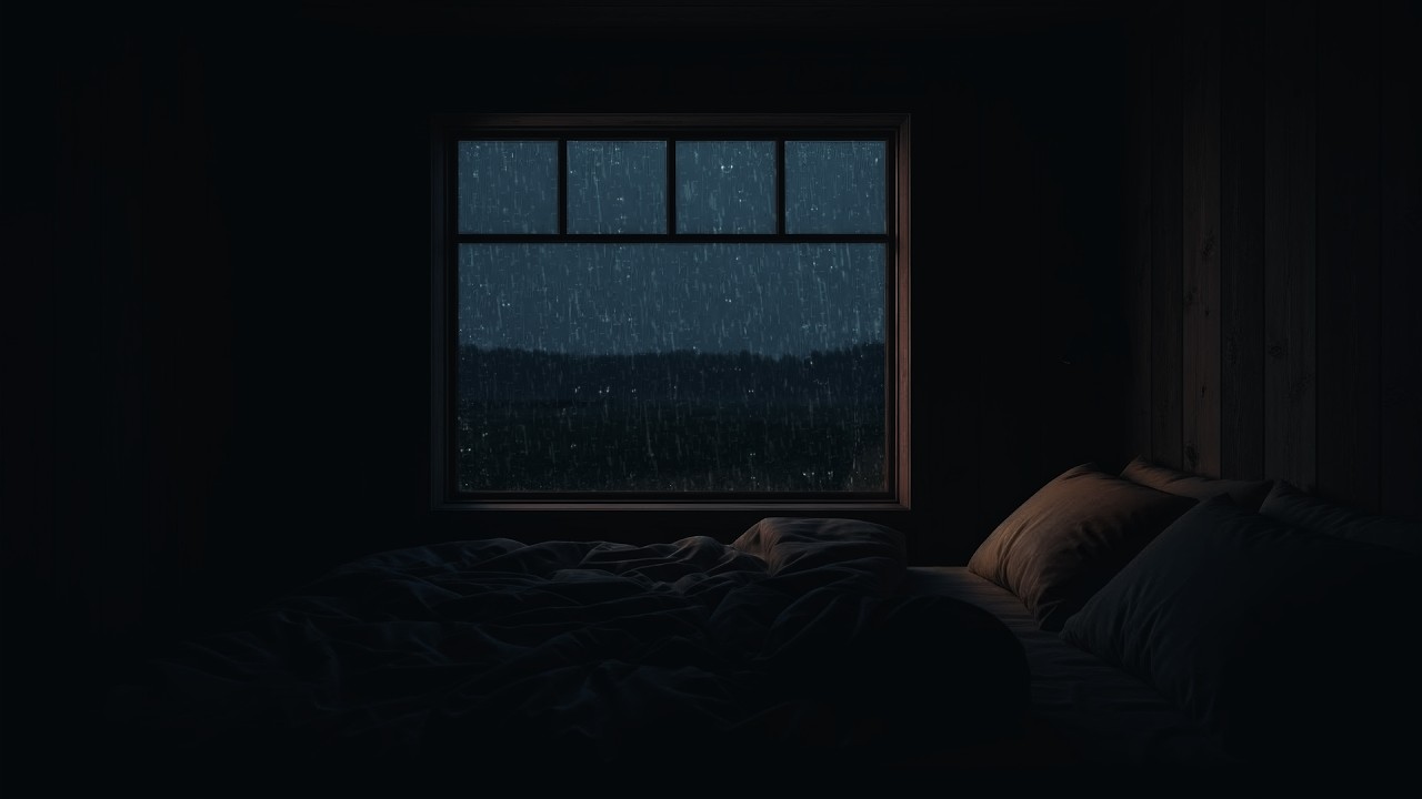 Realistic Rain and Thunder Sounds 🌙 | Calm Night Storm