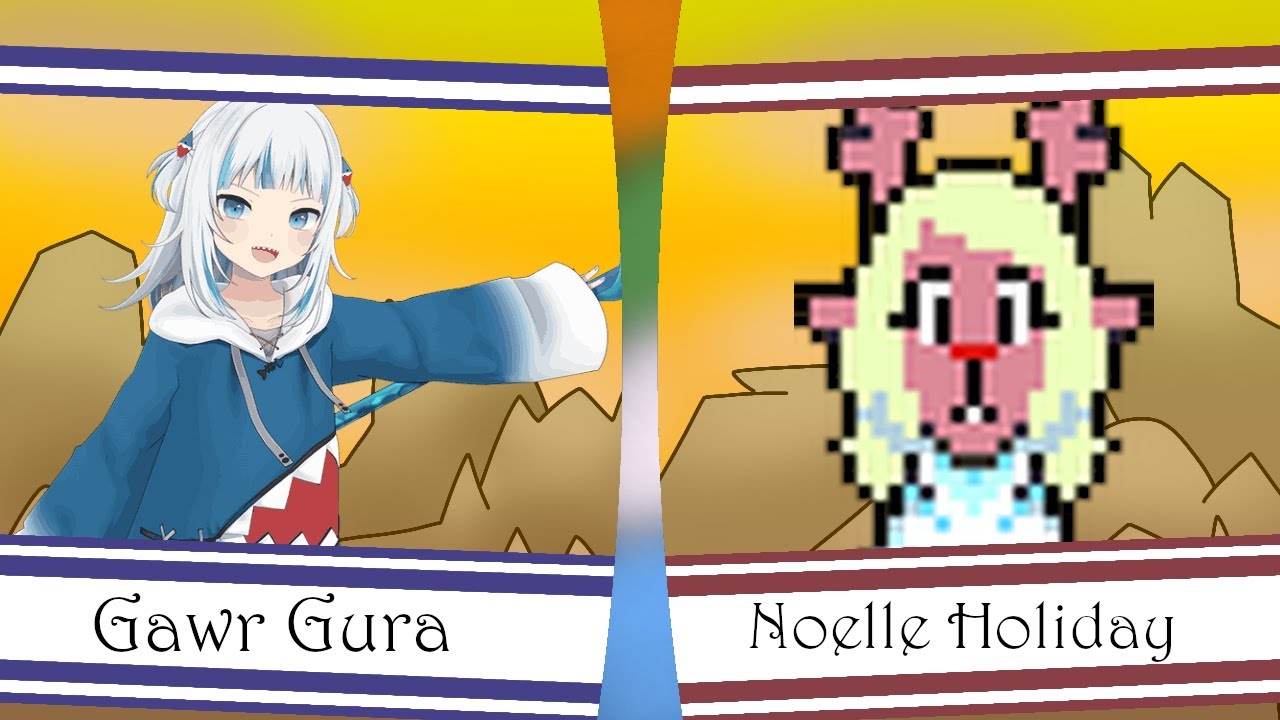 Biggest Rivals of Aether Tournament ever: Round 1 Noelle Holiday vs Gawr Gura!