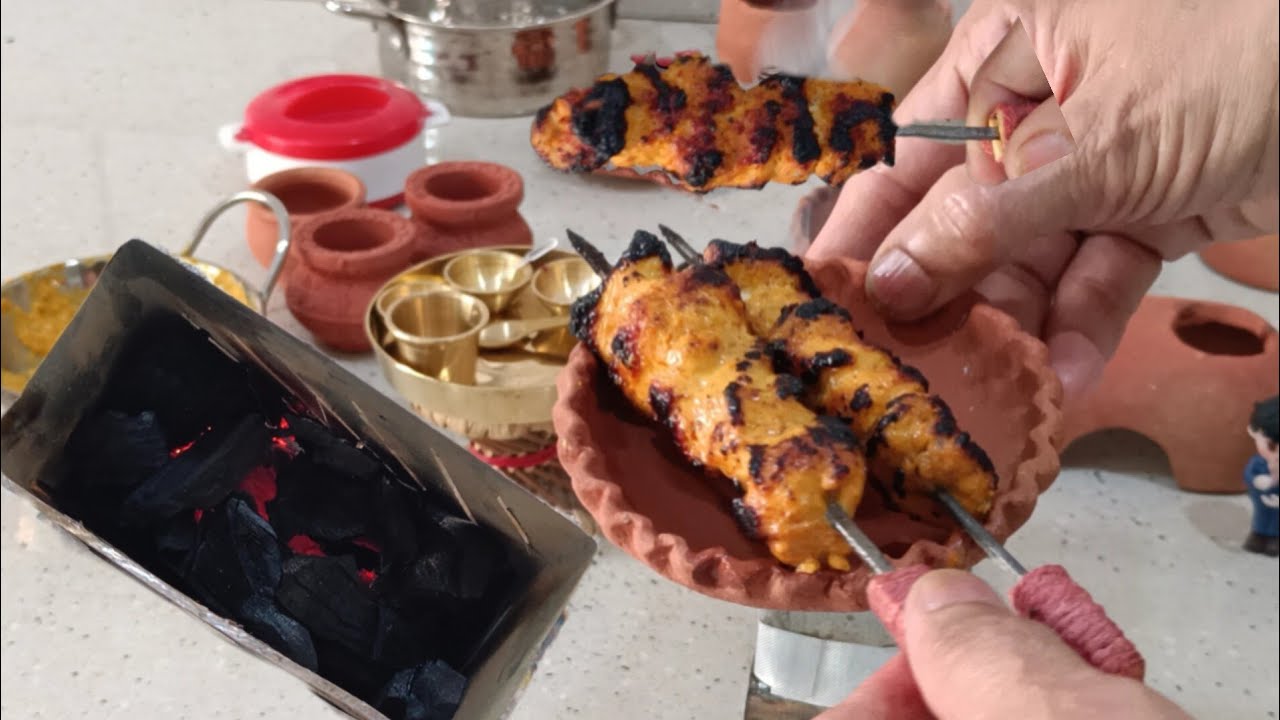 Join Our Barbeque Party | Tiny Tandoori | Chicken Barbeque #tandoori #chicken #miniature #kidsvideo