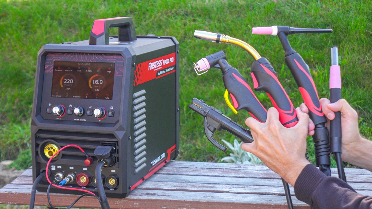 12-in-1 Multi Welder Test (Pulse MIG, Pulse TIG, Plasma Cutter...) -  YESWELDER FIRSTESS MP200 PRO