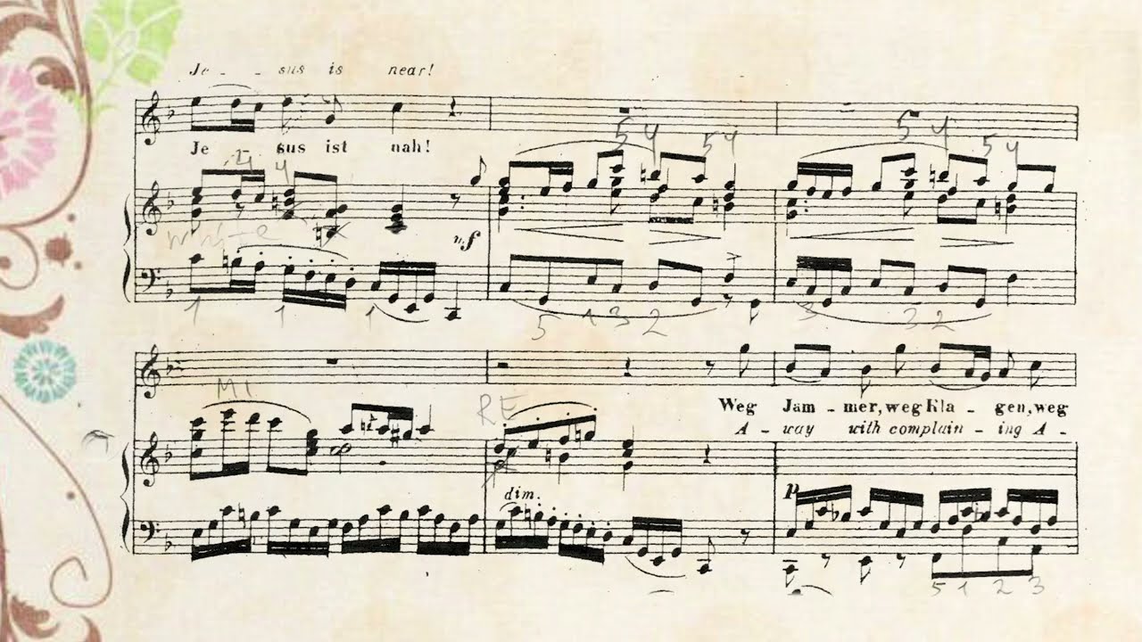 My heart ever faithful - Mein Gläubiges Herze Frohlocke - Bach. Accompaniment for voice, violin