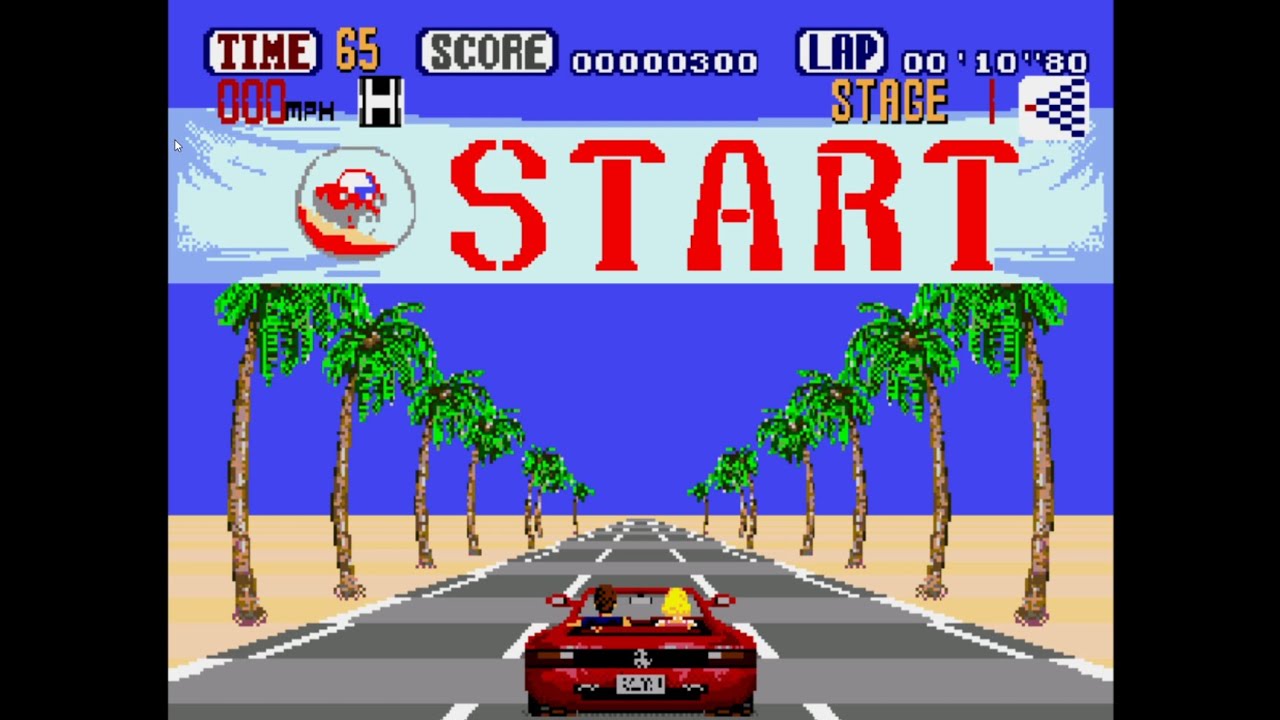 OutRun Sega Genesis   Level -1