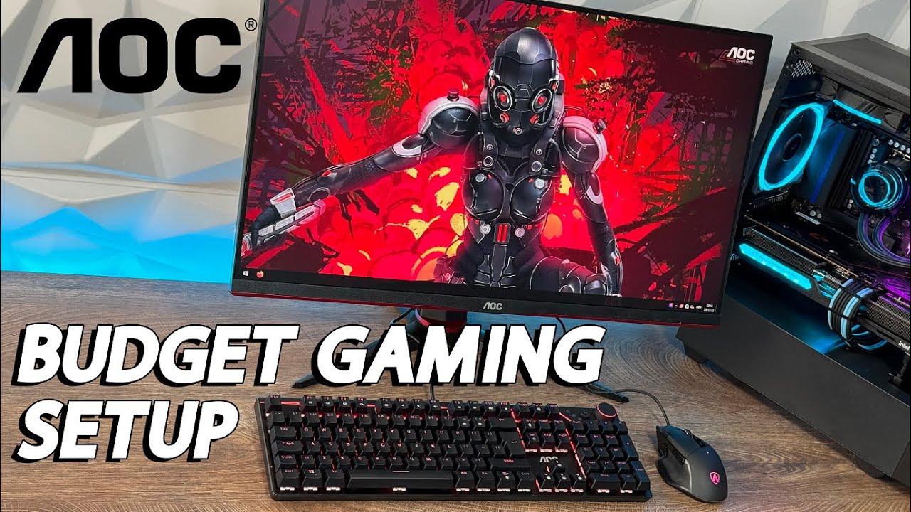 AOC Gaming Setup with 27G2U + GK530 + AGM600