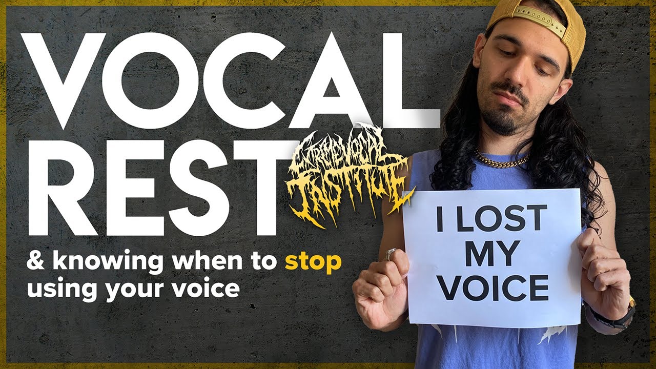 Vocal rest and knowing when to stop using your voice