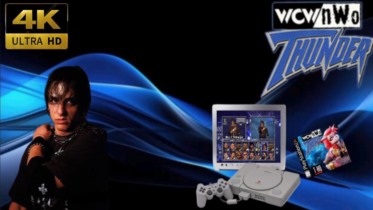 WCW nWo Thunder PSX Playthrough Billy Kidman 4K60 