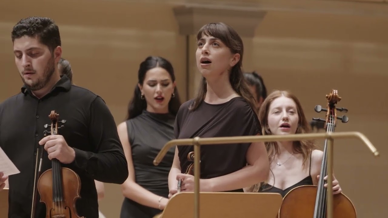 Tbilisi Youth Orchestra Sings Mravalzhamieri (Acapella) - Berlin Konzerthaus
