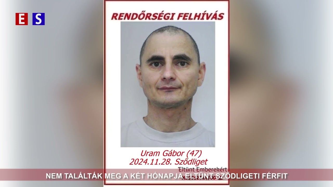 Hiába keresték, nem találták az eltűnt sződligeti férfit | Híradó 2025 01 22