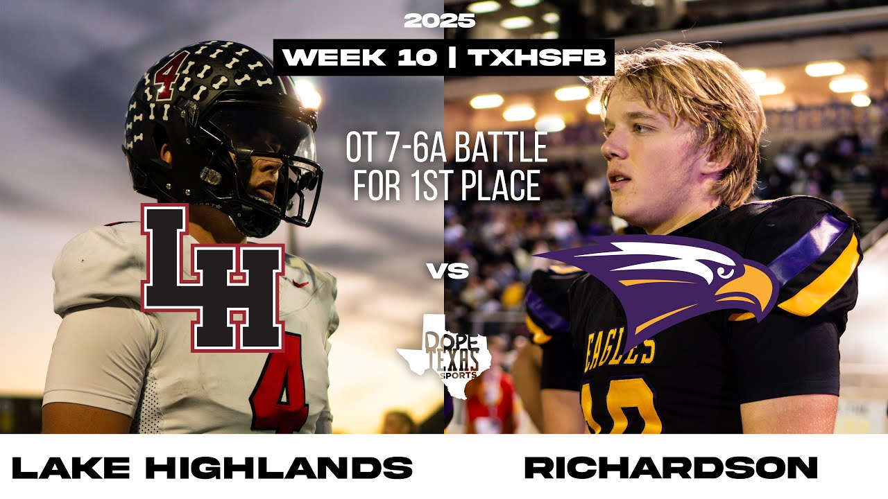 Richardson vs Lake Highlands HISTORIC Overtime Battle for 7-6A District Championship #TXHSFB