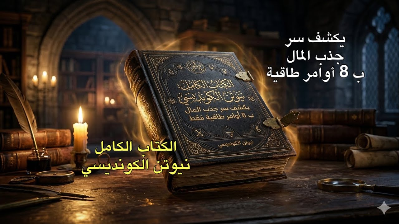 الكتاب الكامل: نيوتن الكونديسي يكشف سر جذب المال بـ 8 أوامر طاقية فقط أسرار الثراء وقانون الجذب
