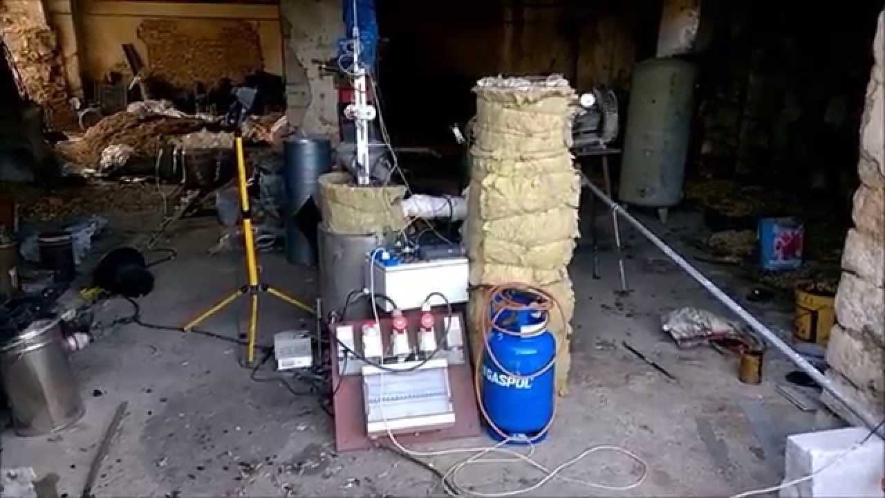 First run experimental Grateless Gasifier duration test.