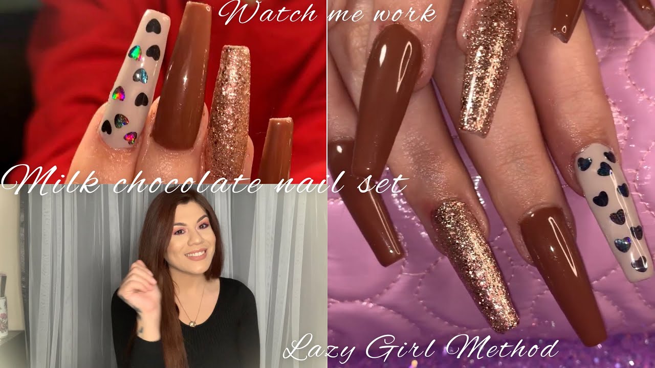 Polygel Tutorial:Lazy Girl Method aka Femi Beauty Method Watch MeWork|LongCoffinSet
