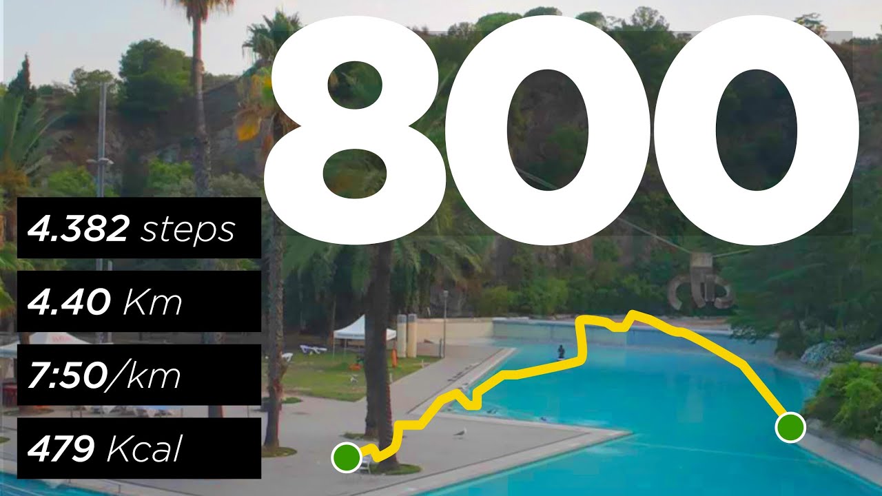 25 08 12 — 800 km milestone! Climb to Creueta del Coll | 4.4 km at 7:50/km