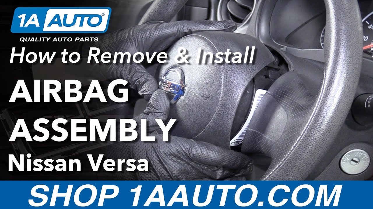 Как снять блок подушки безопасности Nissan Versa 12–19
