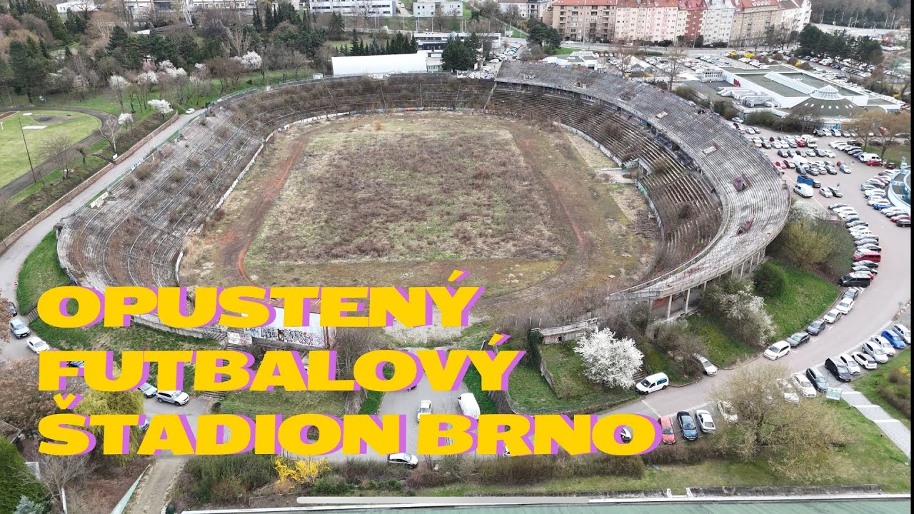 Opustený futbalový stadion Brno