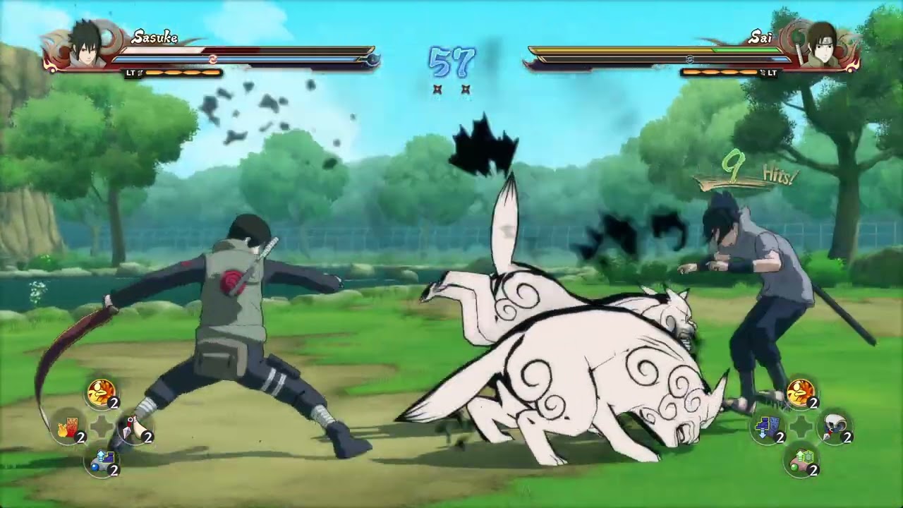 Sasuke vs Sai – Uchiha vs Ninja Bayangan Root!