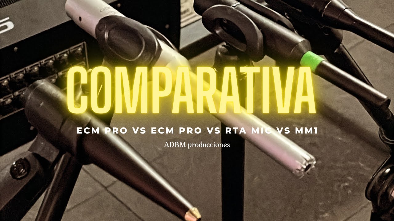 La comparativa real de micrófonos de medición 🎤 ECM 8000 vs ECM pro vs RTA mic vs  MM1