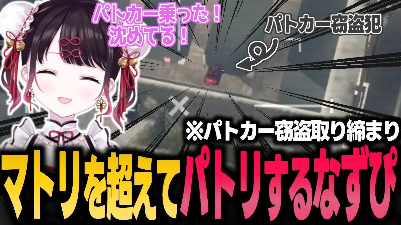 【ストグラ】マトリではなくパトリ(パトカー窃盗取り締まり)するきらりんぶい☆なずぴ(10)【花芽なずな/ぶいすぽ/切り抜き】