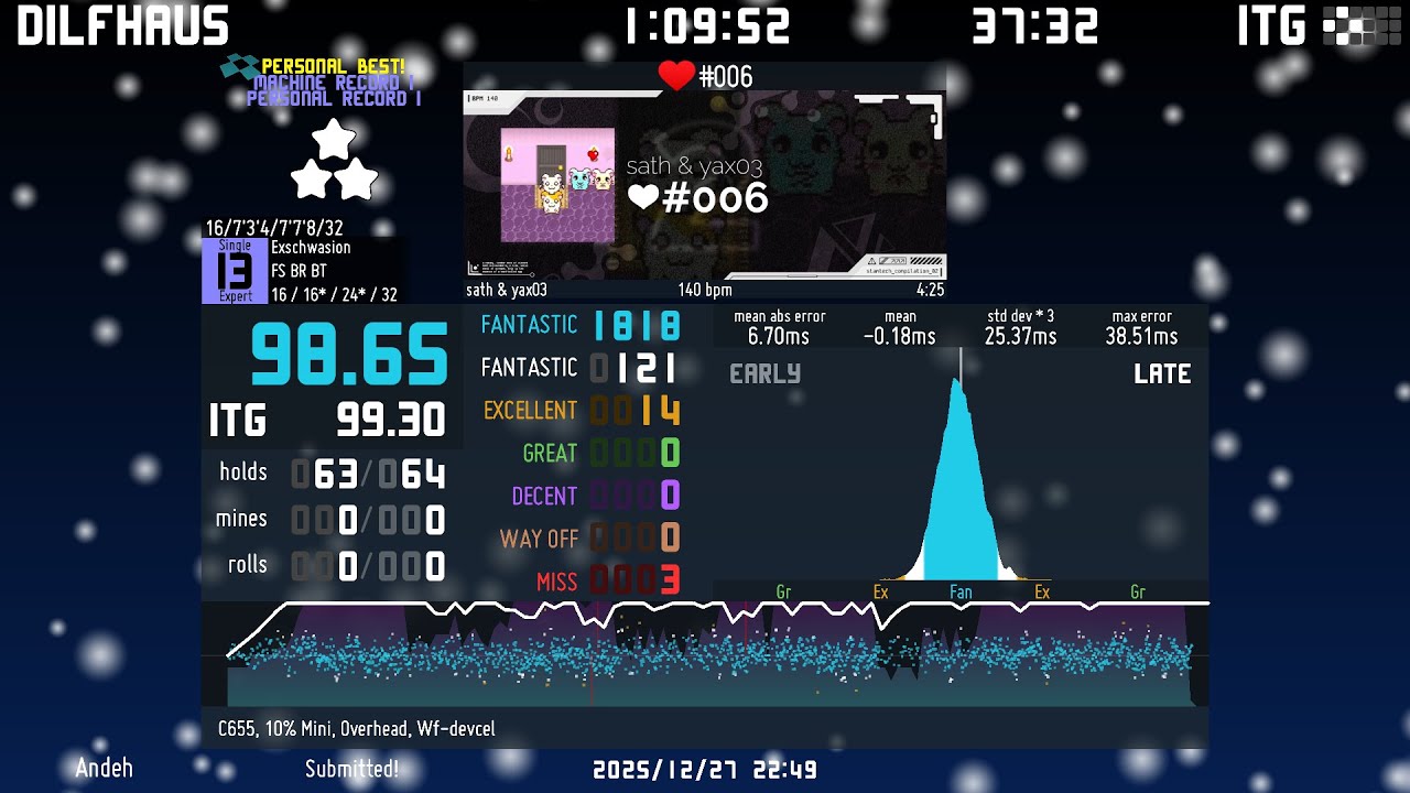 [ITG] ❤️#006 (SX 13) 98.65% EX