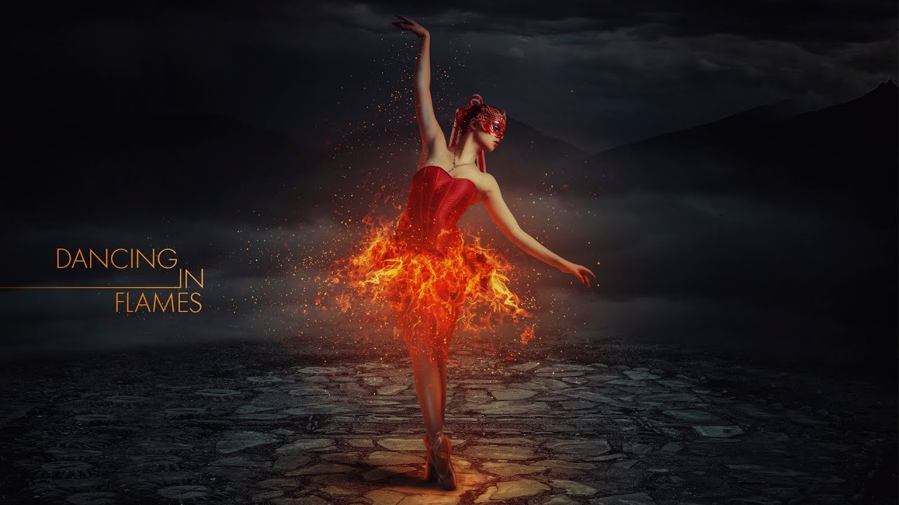 Photoshop Manipulation Tutorial - Dancing in Flames