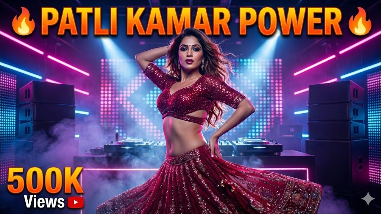 Patli Kamar Power 🔥 | Hot Item Song | Hindi DJ Remix | Trending Dance 4K