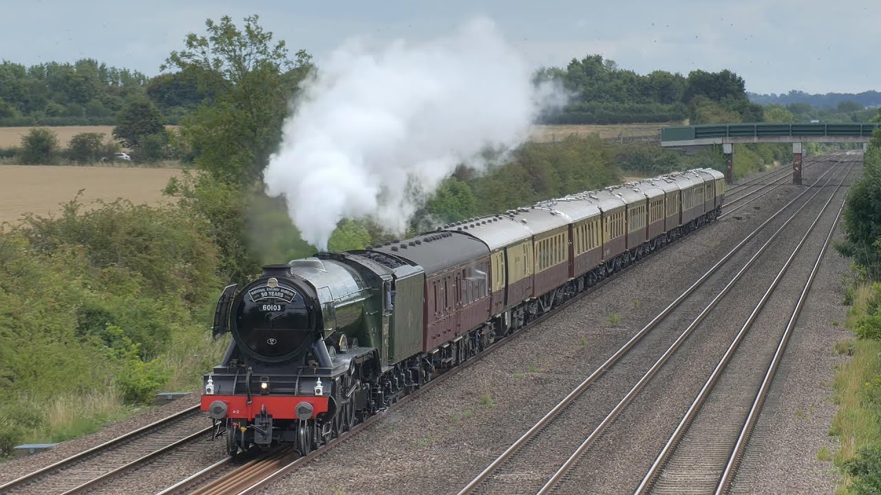 60103 Flying Scotsman hauls 'The Belmond British Pullman' to The Greatest Gathering - 02.08.25