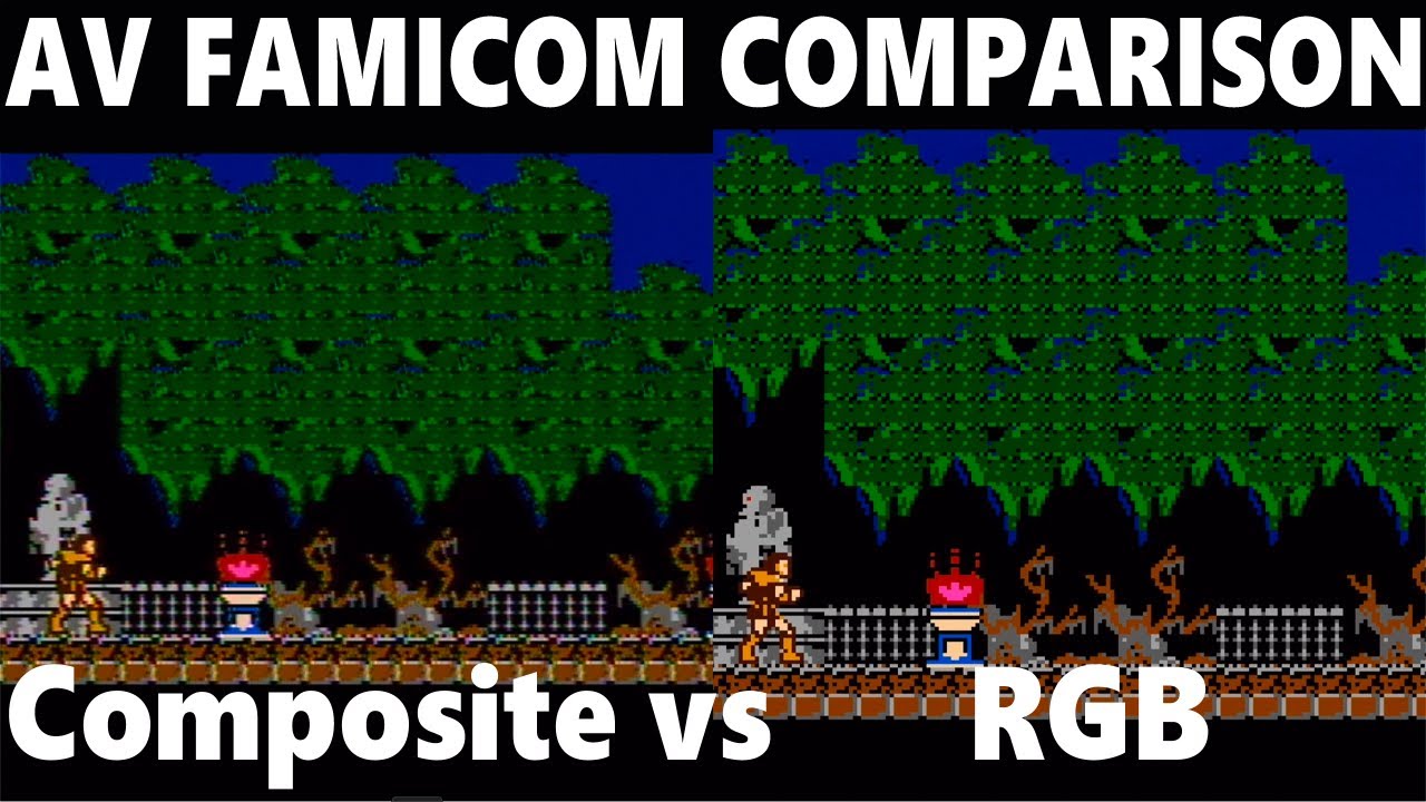 AV Famicom Comparison: Composite vs RGB Blaster | RetroTink 4k