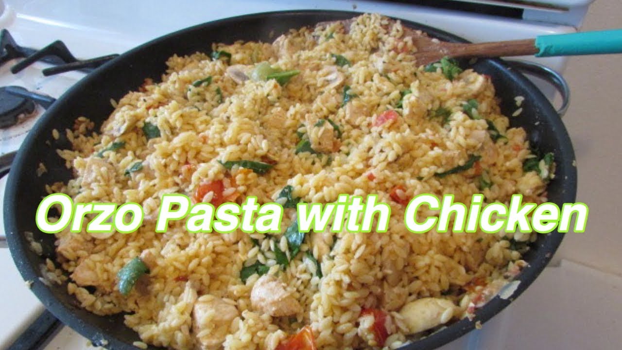 Pasta Orzo con Pollo Version Facil!