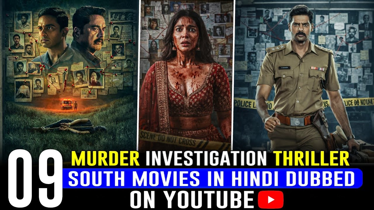 Top 9 New South Indian Suspense Thriller Movies in Hindi 2026 | South Murder Mystery Movies in Hindi
