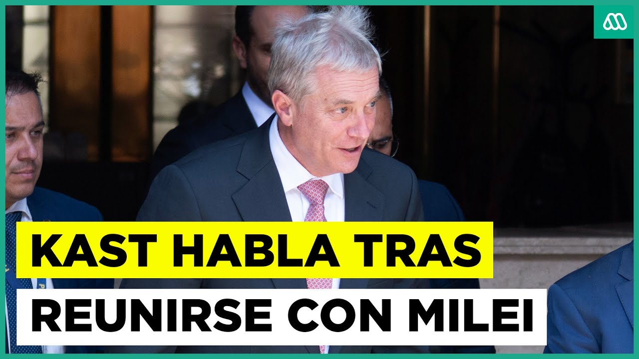 José Antonio Kast habla tras reunirse con Javier Milei